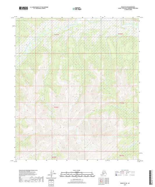 Eagle B-5 SE Alaska US Topo Map Image