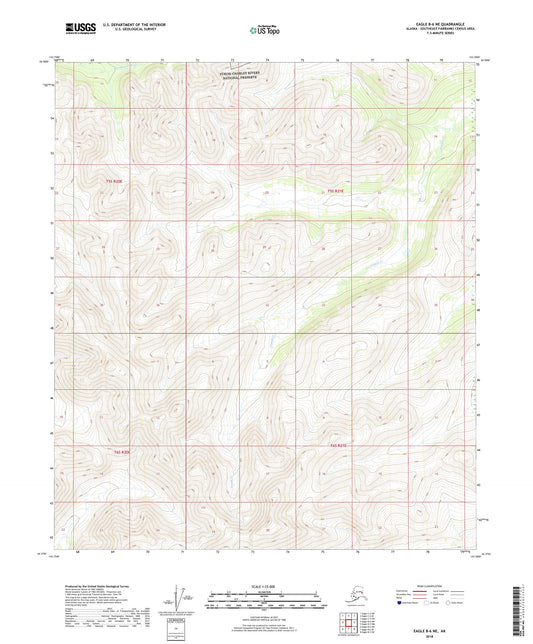 Eagle B-6 NE Alaska US Topo Map Image