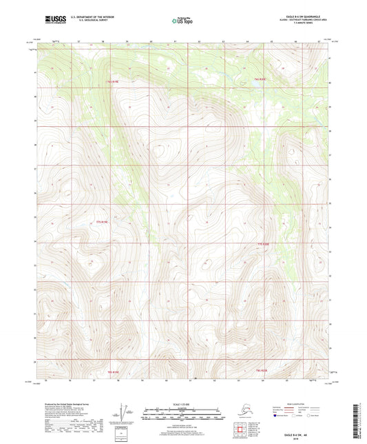 Eagle B-6 SW Alaska US Topo Map Image