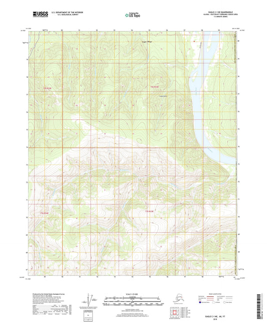 Eagle C-1 NE Alaska US Topo Map Image