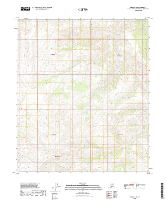 Eagle C-2 NE Alaska US Topo Map Image