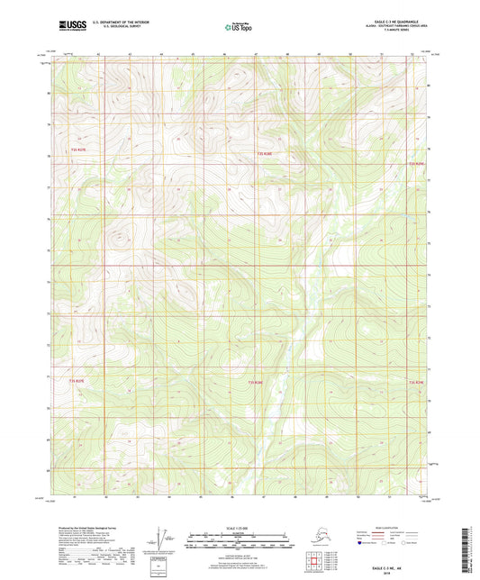 Eagle C-3 NE Alaska US Topo Map Image