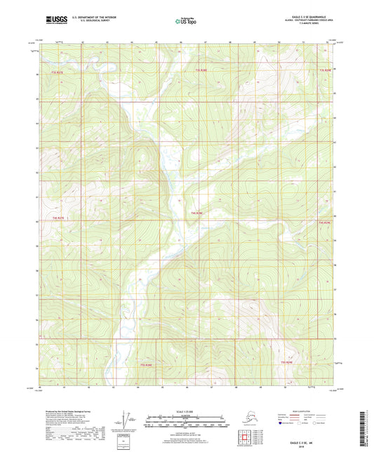 Eagle C-3 SE Alaska US Topo Map Image