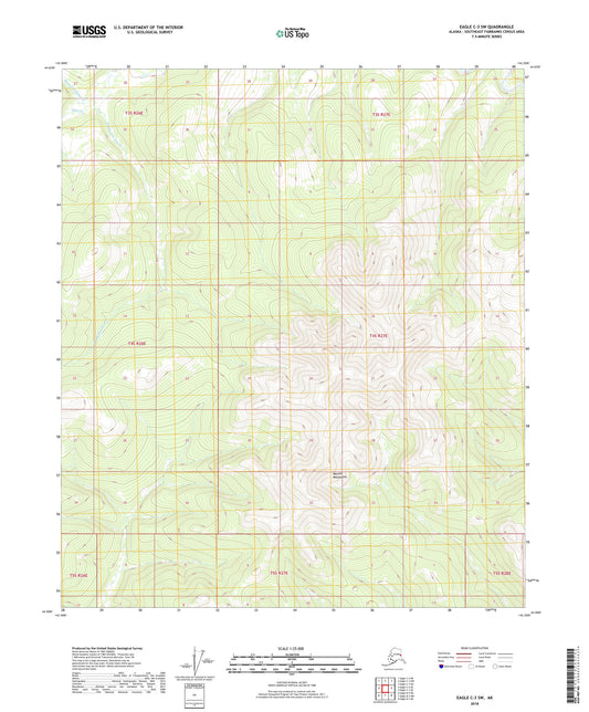 Eagle C-3 SW Alaska US Topo Map Image