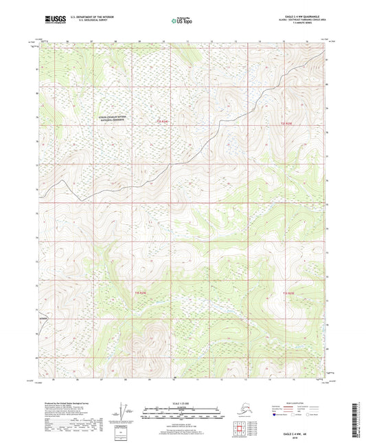 Eagle C-4 NW Alaska US Topo Map Image