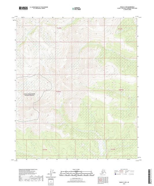Eagle C-4 SW Alaska US Topo Map Image