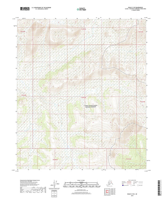Eagle C-5 SE Alaska US Topo Map Image