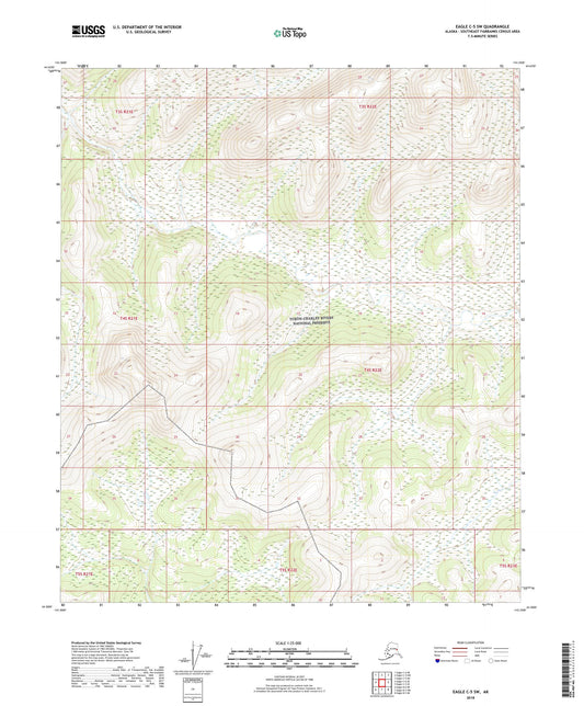 Eagle C-5 SW Alaska US Topo Map Image