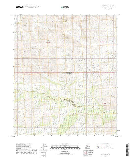 Eagle C-6 NW Alaska US Topo Map Image
