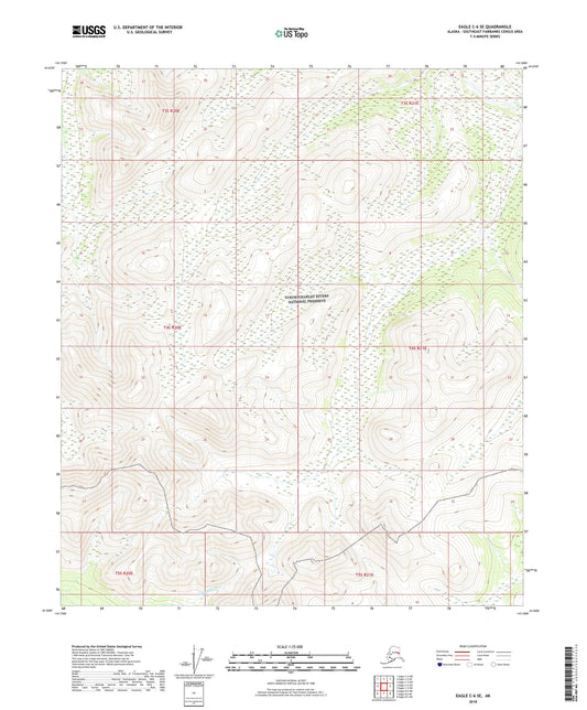 Eagle C-6 SE Alaska US Topo Map Image