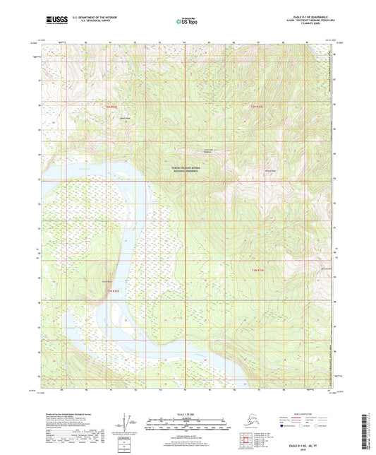 Eagle D-1 NE Alaska US Topo Map Image