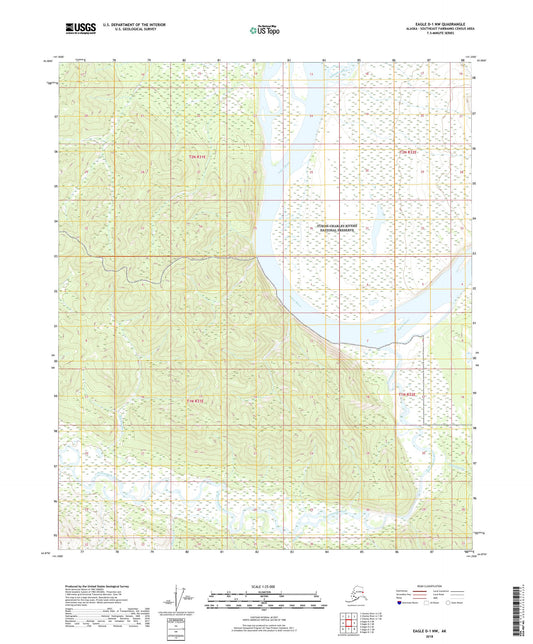 Eagle D-1 NW Alaska US Topo Map Image