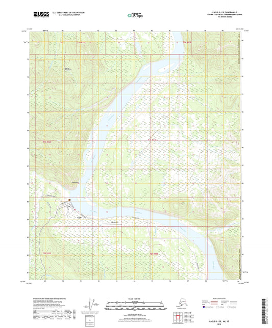 Eagle D-1 SE Alaska US Topo Map Image