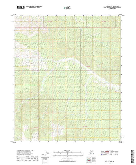 Eagle D-1 SW Alaska US Topo Map Image