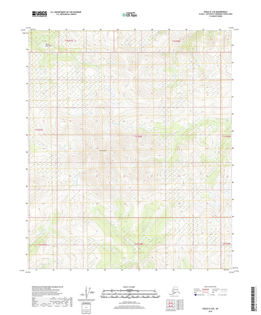 Eagle D-3 SE Alaska US Topo Map Image