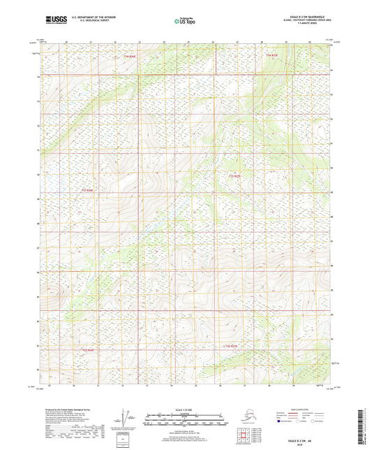 Eagle D-3 SW Alaska US Topo Map Image
