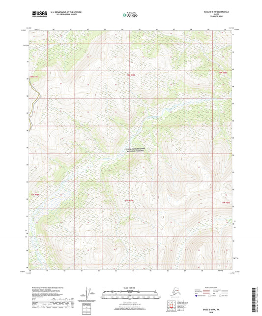 Eagle D-6 NW Alaska US Topo Map Image
