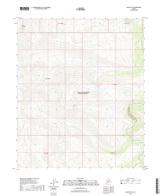 Eagle D-6 SE Alaska US Topo Map Image