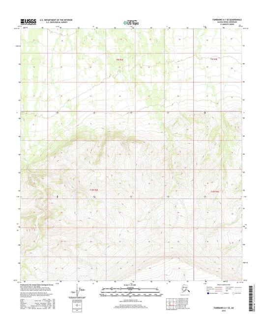 Fairbanks A-1 SE Alaska US Topo Map Image