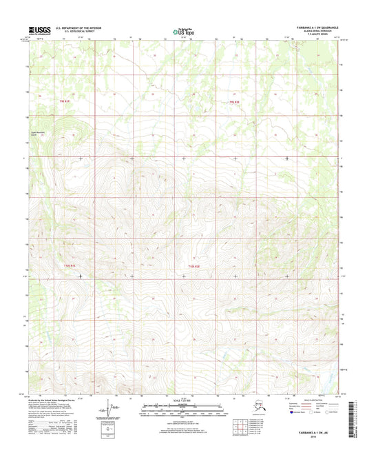 Fairbanks A-1 SW Alaska US Topo Map Image