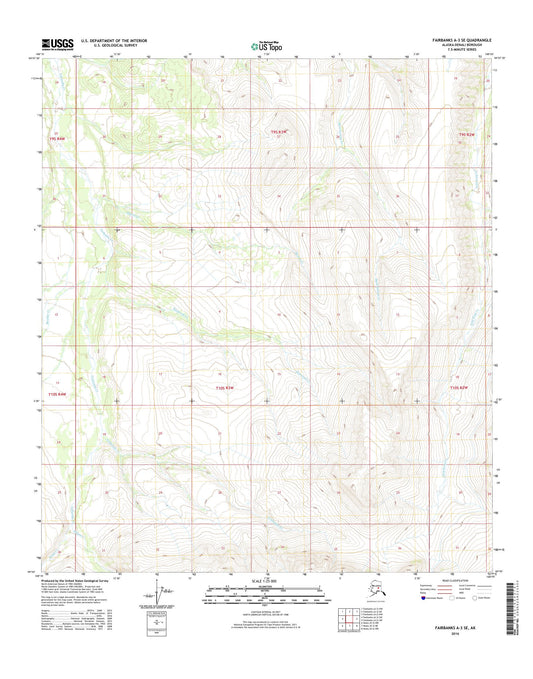 Fairbanks A-3 SE Alaska US Topo Map Image
