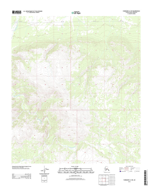 Fairbanks A-4 NE Alaska US Topo Map Image