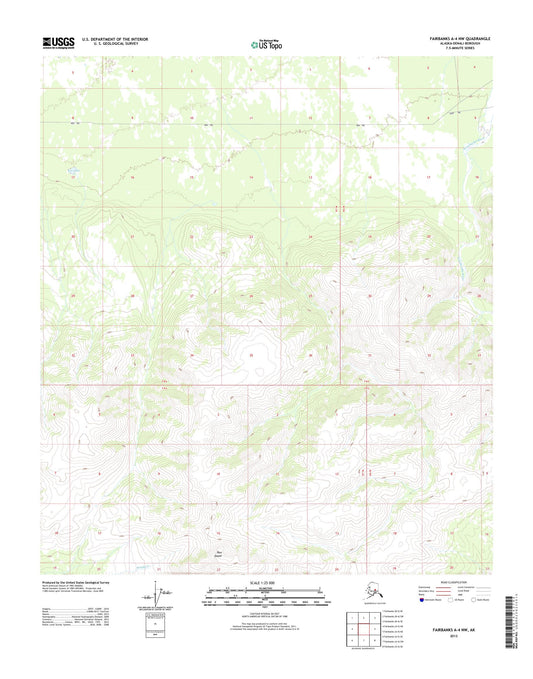 Fairbanks A-4 NW Alaska US Topo Map Image