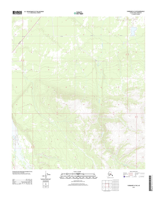 Fairbanks A-5 NE Alaska US Topo Map Image