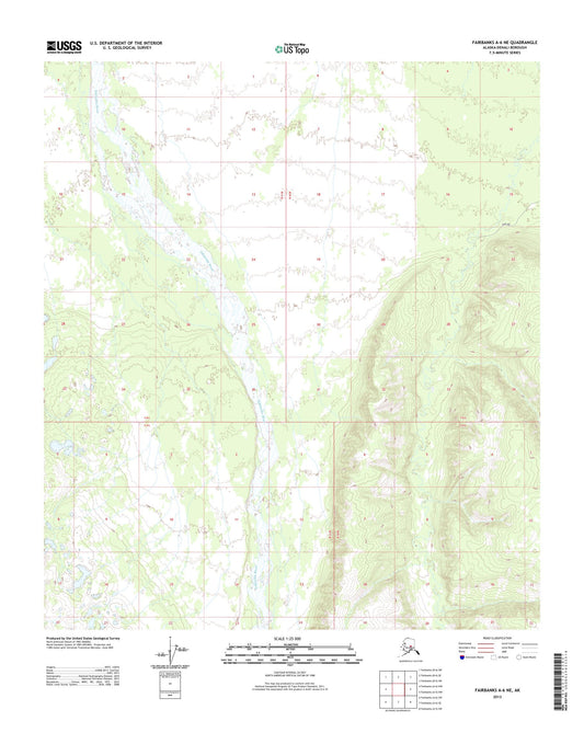 Fairbanks A-6 NE Alaska US Topo Map Image