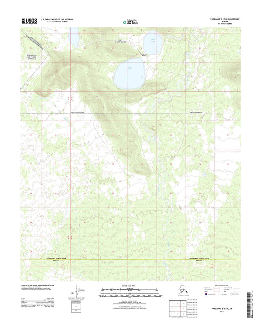 Fairbanks B-1 SW Alaska US Topo Map Image