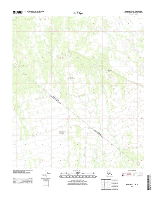 Fairbanks B-2 NE Alaska US Topo Map Image