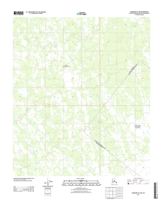 Fairbanks B-2 NW Alaska US Topo Map Image