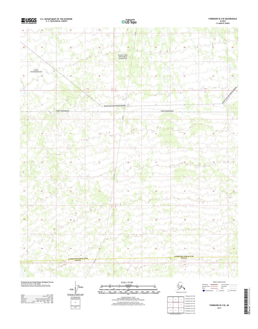 Fairbanks B-2 SE Alaska US Topo Map Image