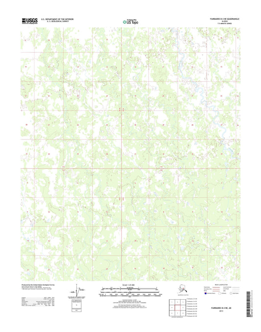 Fairbanks B-4 NE Alaska US Topo Map Image
