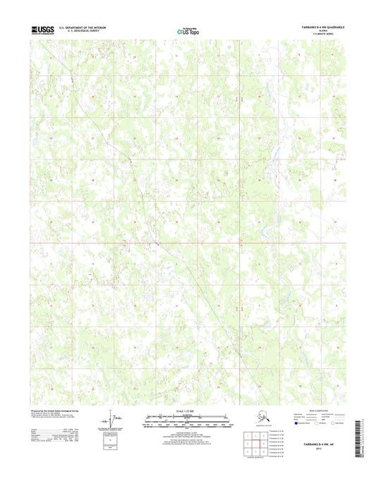 Fairbanks B-4 NW Alaska US Topo Map Image