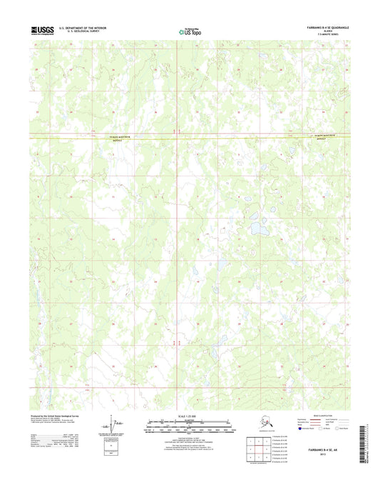 Fairbanks B-4 SE Alaska US Topo Map Image