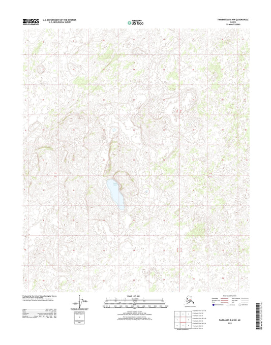 Fairbanks B-6 NW Alaska US Topo Map Image