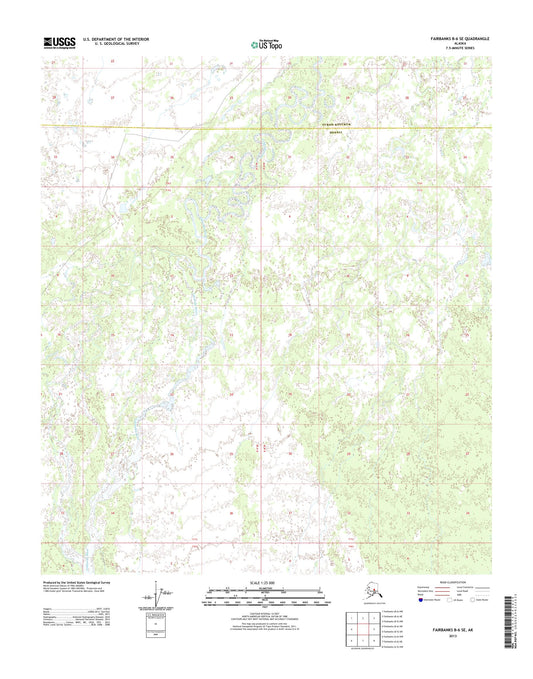 Fairbanks B-6 SE Alaska US Topo Map Image