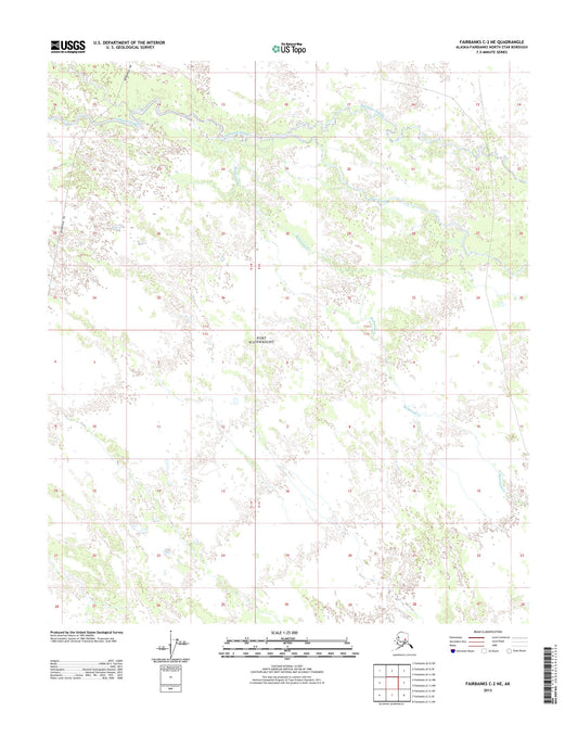 Fairbanks C-2 NE Alaska US Topo Map Image