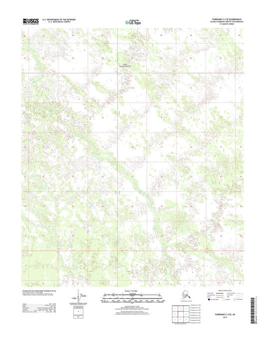 Fairbanks C-2 SE Alaska US Topo Map Image