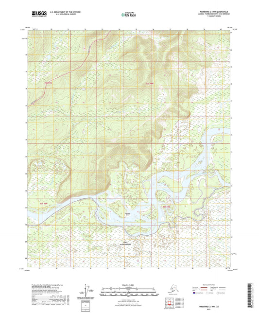 Fairbanks C-3 NW Alaska US Topo Map Image