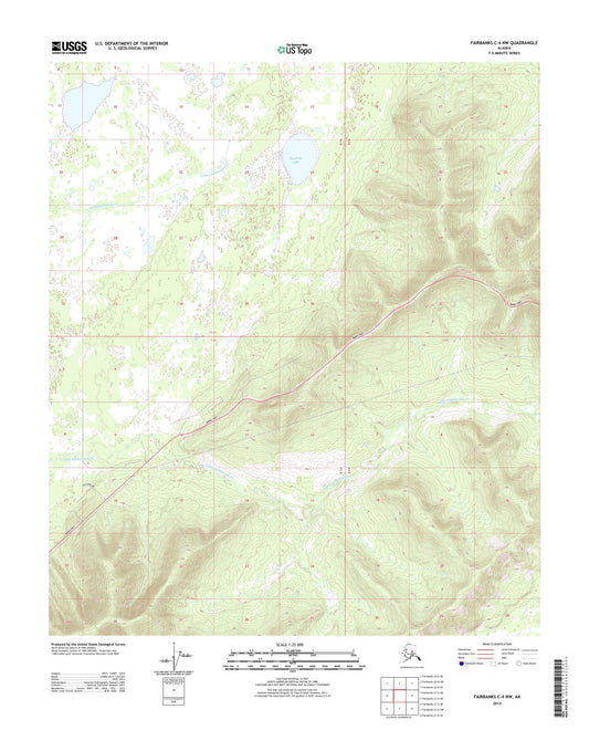 Fairbanks C-4 NW Alaska US Topo Map Image