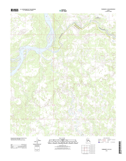 Fairbanks C-4 SE Alaska US Topo Map Image