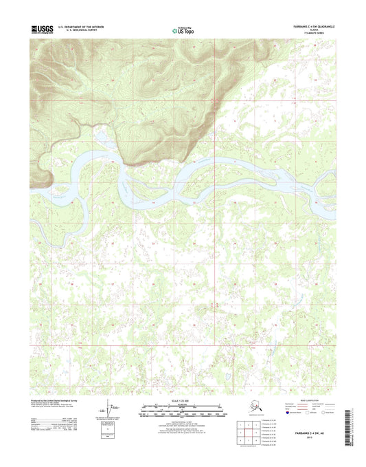 Fairbanks C-4 SW Alaska US Topo Map Image