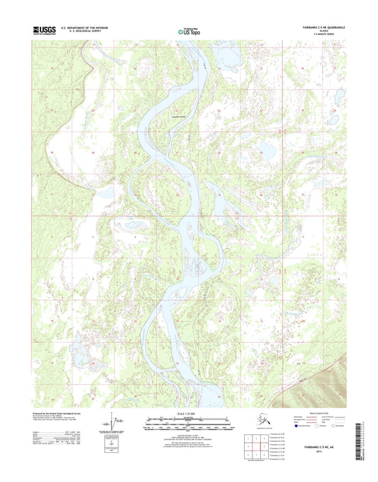 Fairbanks C-5 NE Alaska US Topo Map Image