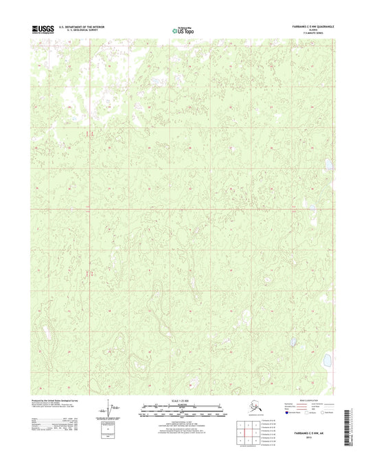 Fairbanks C-5 NW Alaska US Topo Map Image