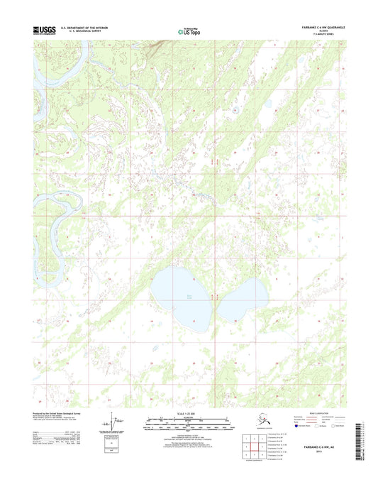 Fairbanks C-6 NW Alaska US Topo Map Image
