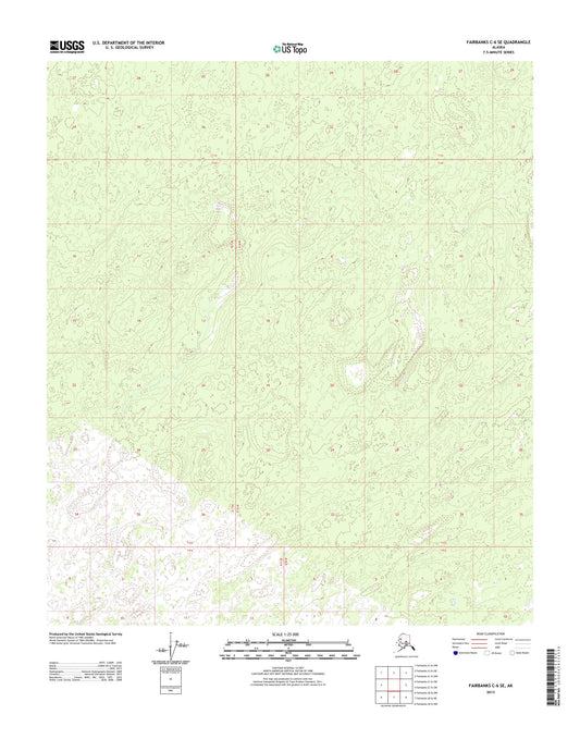 Fairbanks C-6 SE Alaska US Topo Map Image