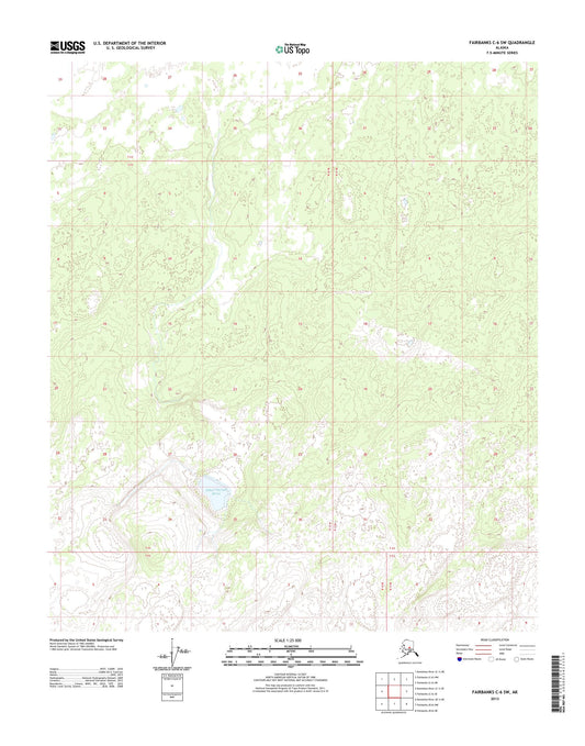 Fairbanks C-6 SW Alaska US Topo Map Image