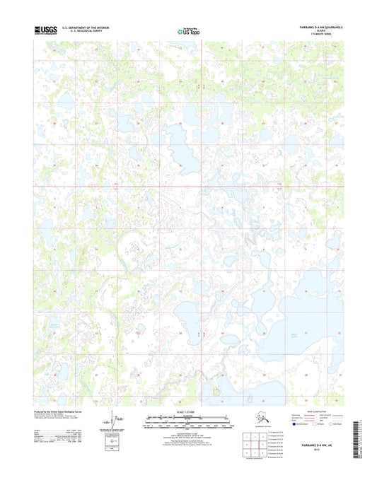 Fairbanks D-4 NW Alaska US Topo Map Image